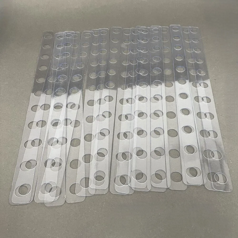 Clear Display Hanger‎ Hanging Strips 11 holes Lot of 20 NWOT